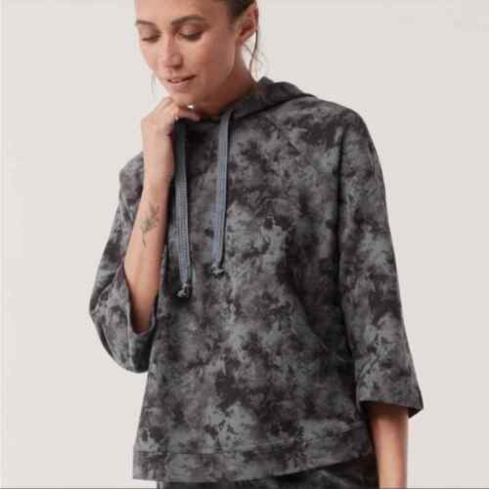 Pact organic 3/4 bell sleeve hoodie size small